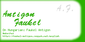antigon faukel business card